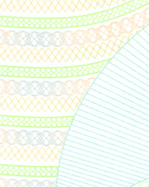برش بزرگنمایی شده اوراق ضدجعل شهرداری زاینده رود